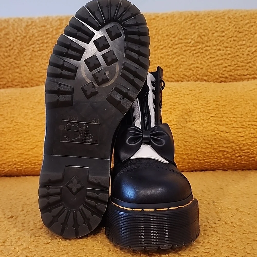 Dr. Marten Sinclair Lazy Oaf Leather Platform Boots 9W/7.5M (US) - Picture 9 of 11